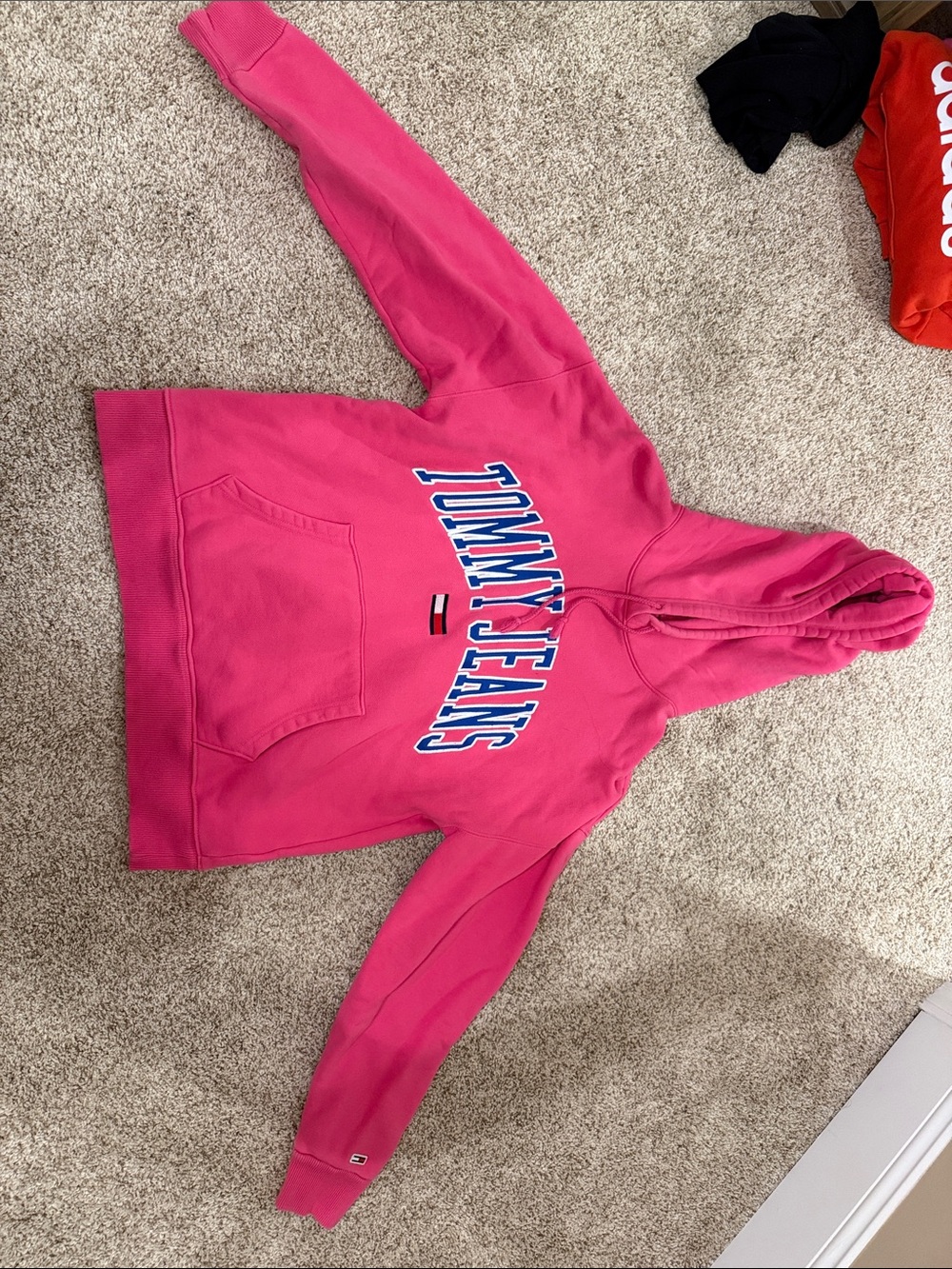 Tommy Hilfiger Kids Pink Tommy Jeans Logo Hoodie